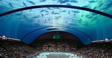 Проект подводного теннисного корта в Дубае